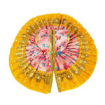 Pink yellow embroidery Gopal ji dress