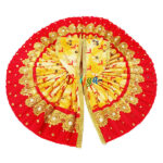 Red yellow embroidery Gopal ji dress