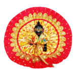 Red yellow embroidery Gopal ji dress