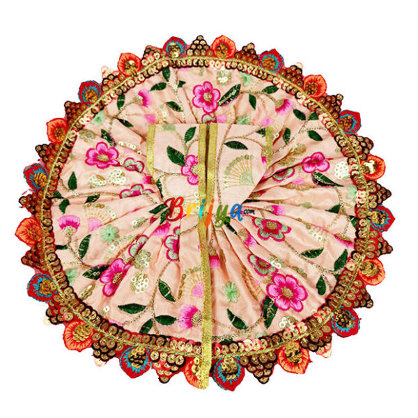 Peach heavy Sitara resham embroidery