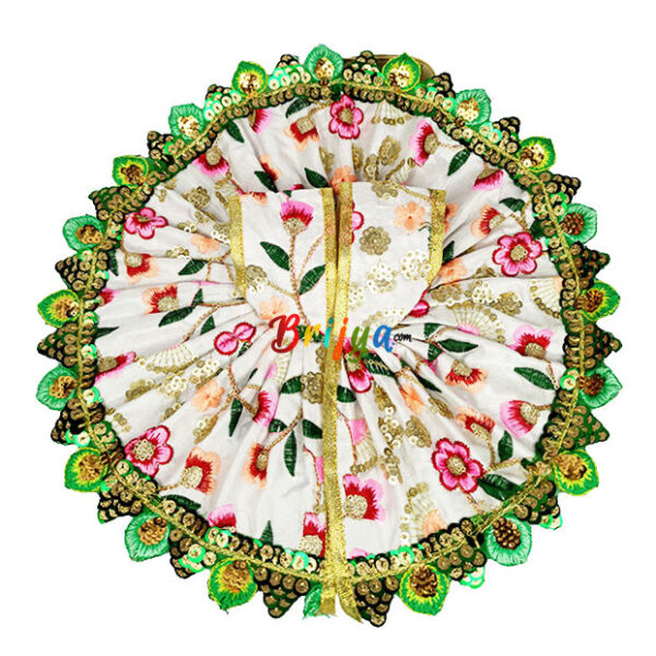 White heavy Sitara resham embroidery