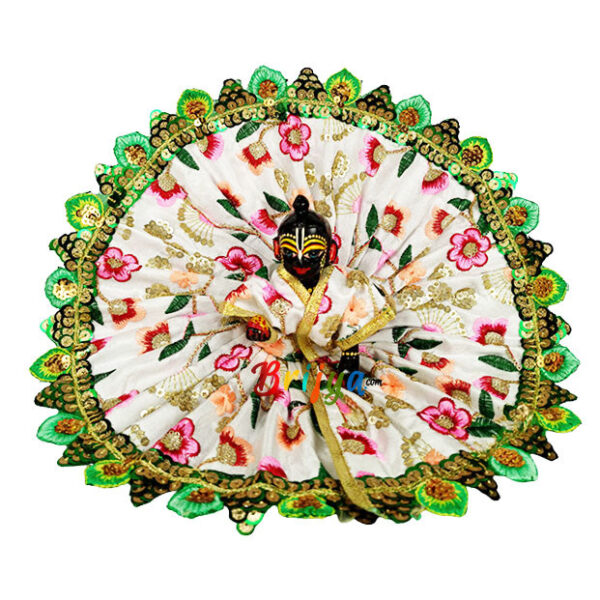 White heavy Sitara resham embroidery