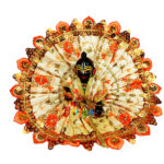 Orange Heavy sitara lace ladddu gopal poshak