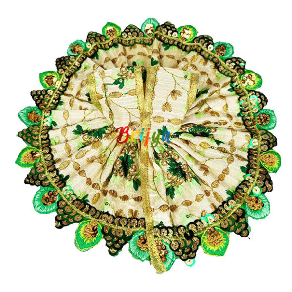 Green Heavy sitara lace ladddu gopal poshak