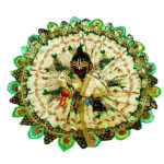 Green Heavy sitara lace ladddu gopal poshak