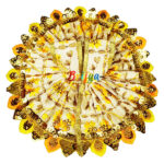 Yellow Heavy sitara lace ladddu gopal poshak