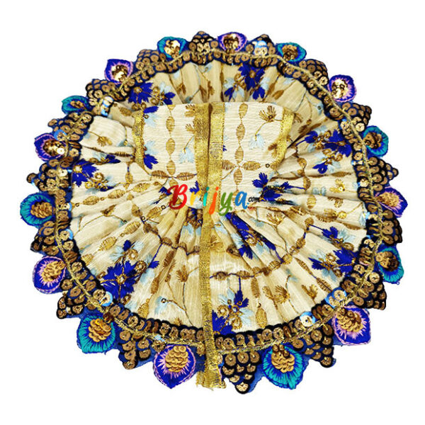 Blue Heavy sitara lace ladddu gopal poshak