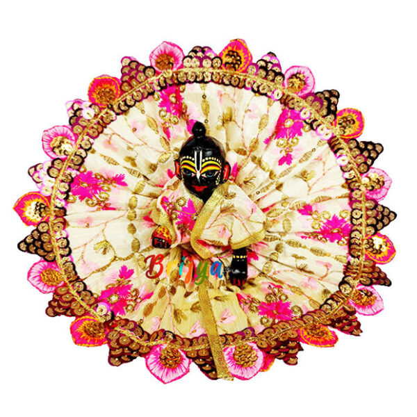 Magenta Heavy sitara lace ladddu gopal poshak