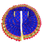 Magenta thread embroidery Blue gopal dress