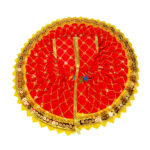 Red reshum thread embroidery gopal dress