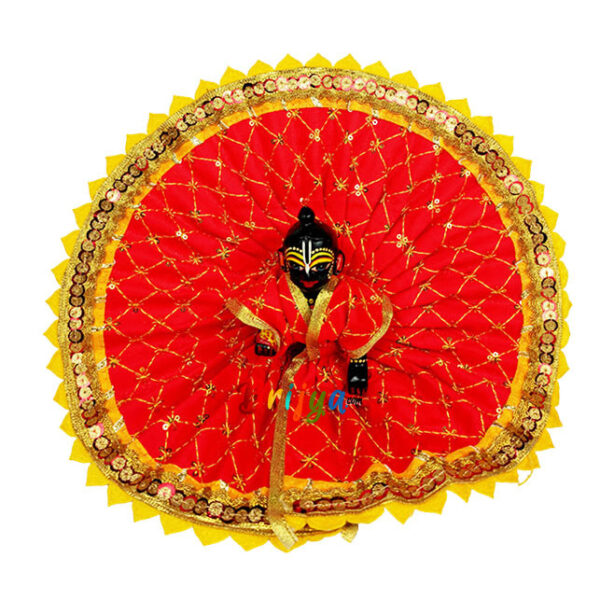 Red reshum thread embroidery gopal dress