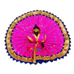 Blue thread embroidery Magenta gopal dress