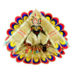 Red Glitter Fabric Resham Work Disigner Dress For Gopal Ji