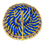 Blue cotton Lehariya Poshak For Gopala