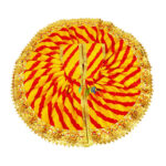 Yellow cotton Lehariya Poshak For Gopala