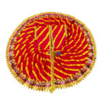 Magenta cotton Lehariya Poshak For Gopala