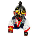 Blue White Check Dangri Suit For Laddu Gopal Ji