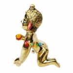 Ashtadhatu SuperFine Yellow Eyes Laddu Gopal idol