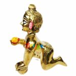 Ashtadhatu SuperFine Pink Eyes Laddu Gopal idol