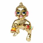 Ashtadhatu SuperFine Yellow Eyes Laddu Gopal idol