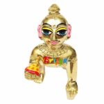 Ashtadhatu SuperFine Yellow Eyes Laddu Gopal idol