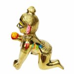 Ashtadhatu SuperFine Yellow Eyes Laddu Gopal idol