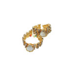 A pair of Beautiful White Heavy Stone Kada for Gopal Ji