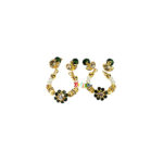 A pair of designer Green pearl bangle for God