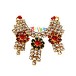 Beautiful Red Green Stone Necklash For God