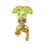 Heavy Stone Parrot Green Pugree for Gopala