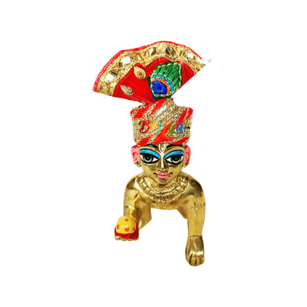 Red Mor phankh Pugree For Gopal JI