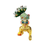 Green Sequence Work Pagdi For Bal Gopal Ji