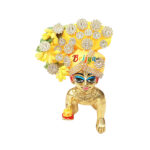 Beautiful Heavy Stone beads Yellow Pugree