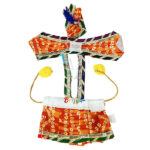 Beautiful Mustard Yellow Gujrati Dress For Gopal Ji