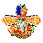 Beautiful Mustard Yellow Gujrati Dress For Gopal Ji