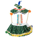 Beautiful Bottle Green Gujrati Dress For Gopal Ji
