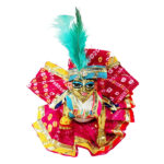 Beautiful Magenta Gujrati Dress For Bal Gopal Ji