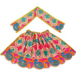 Heavy Resham embroidery White Mata Rani Langha Patka