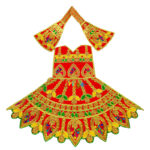 Navratri Special Red Jama Poshak for Durga mata