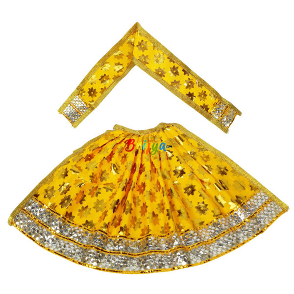 Yellow Oil Paint Mata Rani Poshak