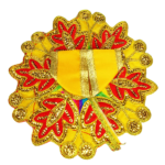 Yellow Resham sequence embroidery Gopalji Poshak - Image 2