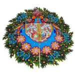 SkyBlue 3d haryali print Gopal poshak - Image 2