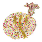 Yellow print cotton dress with pagdi for Gopal ji - Image 2