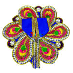 Blue Resham pearl embroidery Gopalji Poshak - Image 2