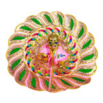 Sequence embroidery Pink poshak for Thakur ji