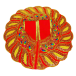 Sequence embroidery Red poshak fo Thakur ji - Image 2