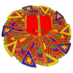 Red Resham work embroidery Gopalji Poshak - Image 2