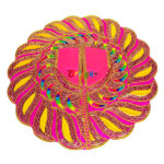 Sequence embroidery Magenta poshak for Thakur ji - Image 2