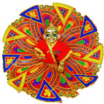 Red Resham work embroidery Gopalji Poshak