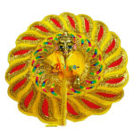 Sequence embroidery Yellow poshak for Thakur ji